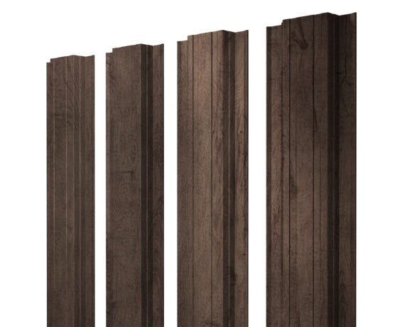 Штакетник Прямоугольный с прямым резом 0,45 Print Premium Almond Wood Fresh