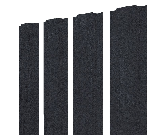Штакетник Прямоугольный с прямым резом 0,45 Print Premium Grey Wood TwinColor