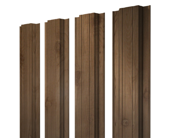 Штакетник Прямоугольный с прямым резом 0,45 Print Premium Pine Wood Fresh