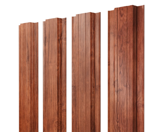 Штакетник Прямоугольный с прямым резом 0,45 Print Premium Rowan Wood Intense FTC