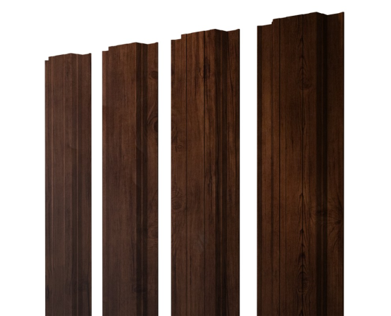 Штакетник Прямоугольный с прямым резом 0,45 Print-Double Premium Cherry Wood Fresh