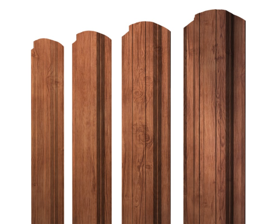 Штакетник Прямоугольный фигурный 0,45 Print Premium Rowan Wood Intense FTC