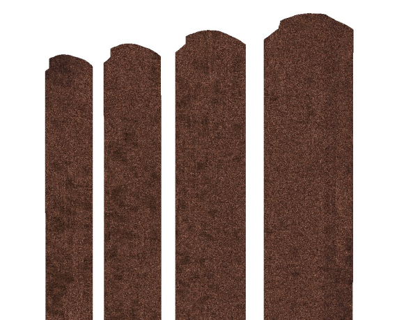 Штакетник Прямоугольный фигурный 0,45 Print-Double Premium Cherry Wood Dark F