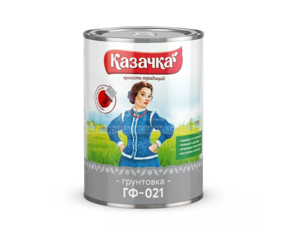 Казачка Грунтовка ГФ-021 белая 0,9 кг 