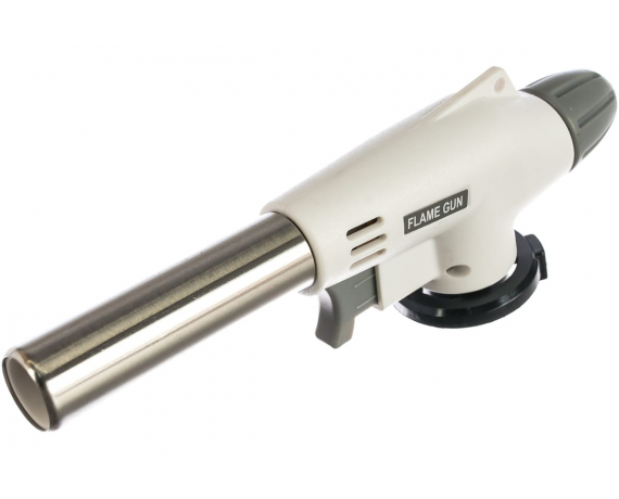 Горелка портативная с пьезоподжигом Flame Gun белая