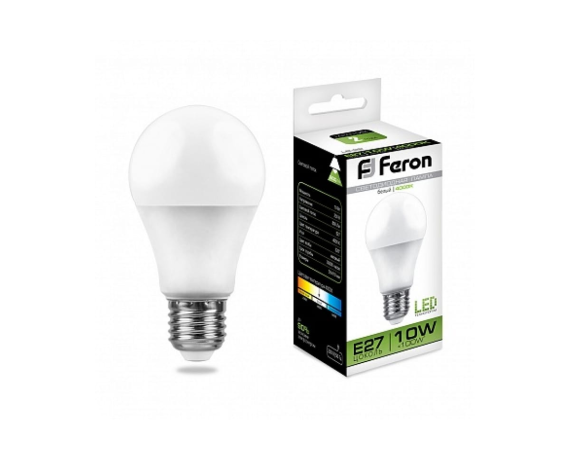 Лампа светодиодная FERON LB-92 13 LED (10W) 230V Е27 4000K A60 