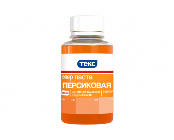 ТЕКС Колеровочная паста универсальная персиковая (12) 700000999 100мл