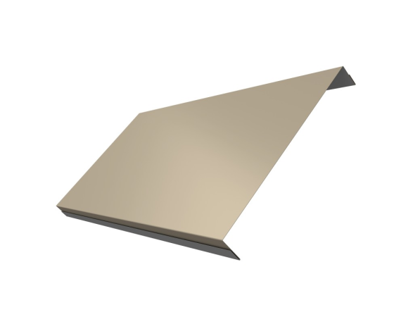 Ламель обратная 200 забора жалюзи Texas 0,5 Satin с пленкой RAL 1015 светлая слоновая кость