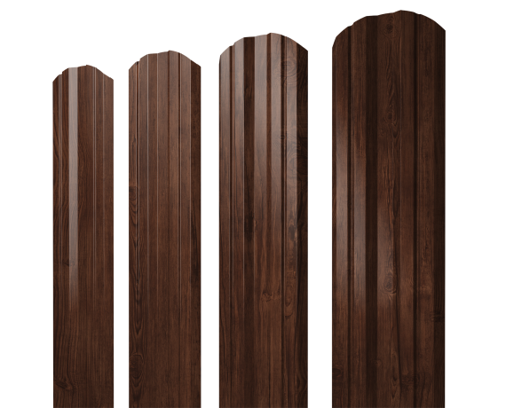 Штакетник Twin фигурный 0,45 Print Elite Cherry Wood TwinColor