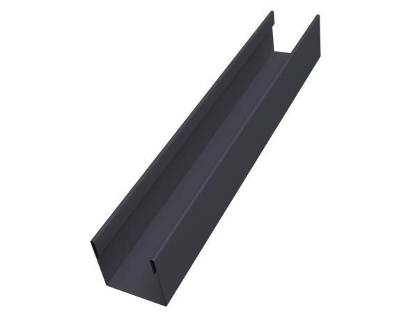 Стойка жалюзи Milan Slim 0,45 Drap-double TX RAL 7024 мокрый асфальт (2м)