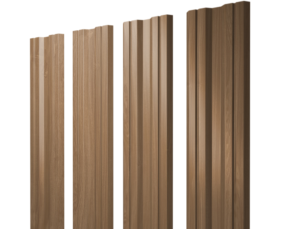 Штакетник Twin с прямым резом 0,45 Print Elite Honey Wood Twin с прямым резомColor