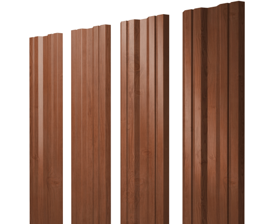 Штакетник Twin с прямым резом 0,45 Print Elite Rowan Twin с прямым резомColor