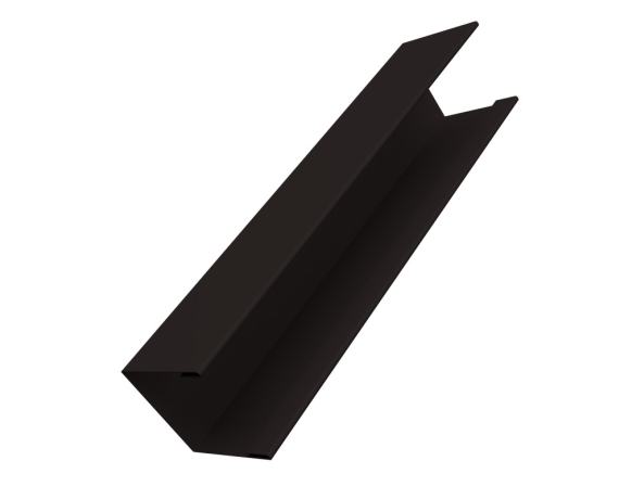 Крышка жалюзи Milan Slim 0,45 Drap-double TX RAL 9005 черный (2м)