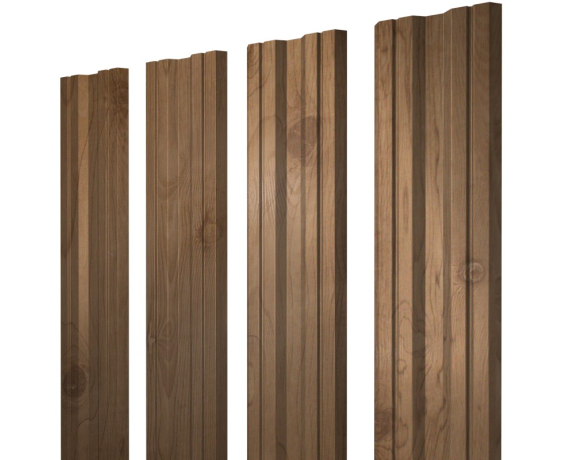 Штакетник Twin с прямым резом 0,45 Print Premium Pine Wood Fresh