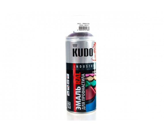 KUDO Эмаль для металлочерипицы и профнастила RAL 8017 520 мл