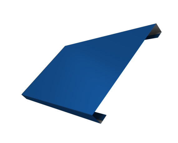 Ламель лицевая 200 забора жалюзи Texas 0,5 Satin с пленкой RAL 5005 сигнальный синий