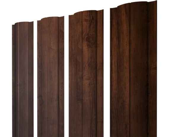 Штакетник Круглый с прямым резом 0,45 Print Premium Cherry Wood Fresh TwinColor