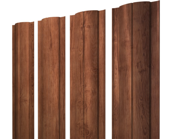 Штакетник Круглый с прямым резом 0,45 Print Premium Rowan Wood Intense FTC