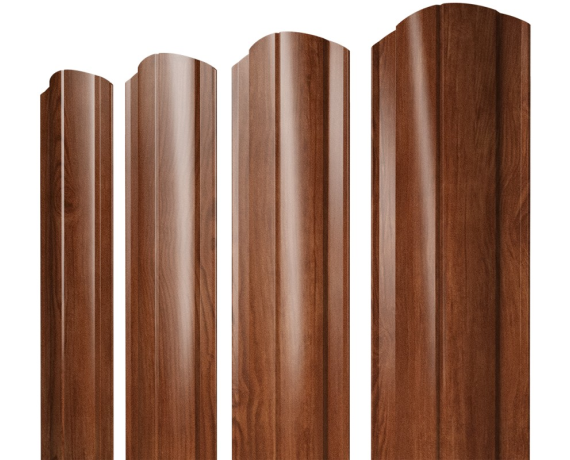 Штакетник Круглый фигурный 0,45 Print Elite Rowan TwinColor