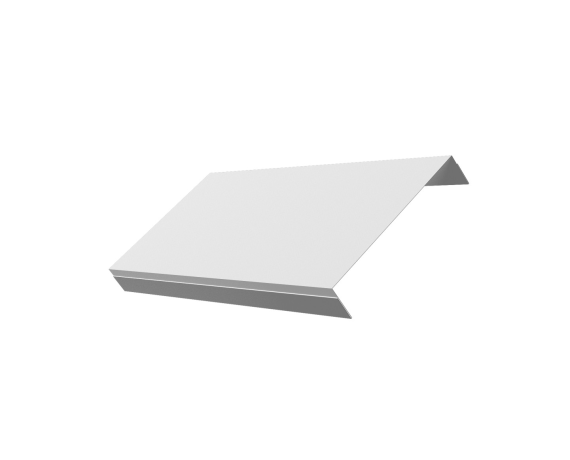 Ламель обратная 150 забора жалюзи Texas 0,5 Satin с пленкой RAL 9003 сигнальный белый