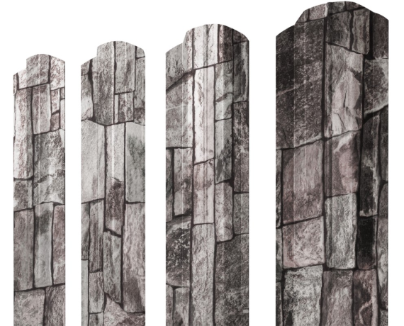 Штакетник М-образный В фигурный 0,45 Print Elite Fine Stone TwinColor