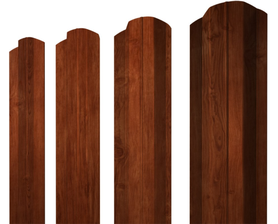 Штакетник М-образный В фигурный 0,45 Print Elite Rowan TwinColor