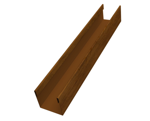 Стойка жалюзи Milan Slim 0,45 Print-double Elite Golden Wood (2,5м)