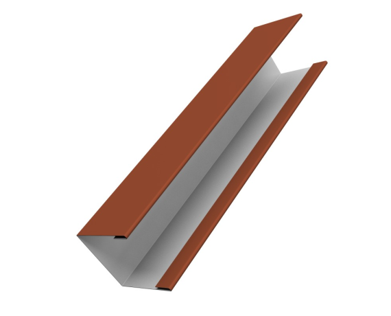 Крышка жалюзи Milan Slim 0,5 PurLite Matt RAL 8004 терракота (2м)