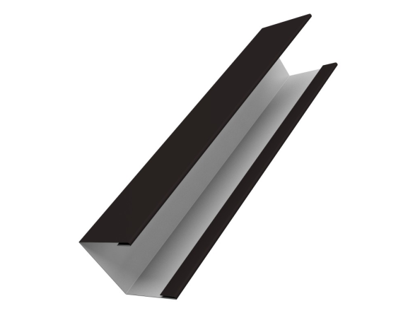 Крышка жалюзи Milan Slim 0,5 PurPro Matt 275 RAL 9005 черный (3м)