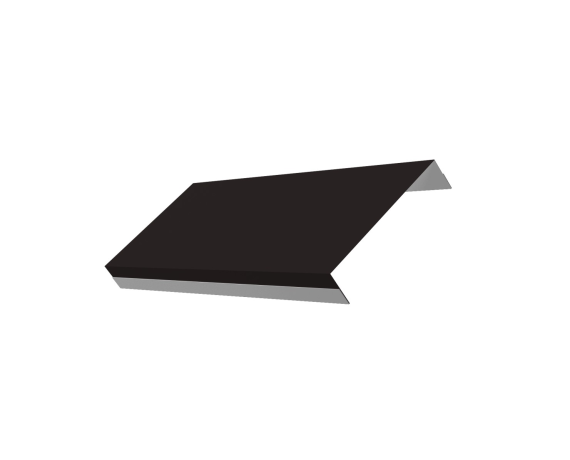 Ламель обратная 125 забора жалюзи Texas 0,5 Satin с пленкой RAL 9005 черный