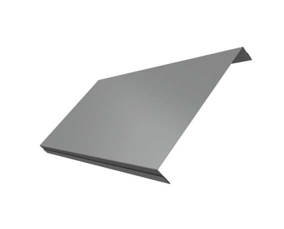 Ламель обратная 200 забора жалюзи Texas 0,5 Satin с пленкой RAL 9006 бело-алюминиевый