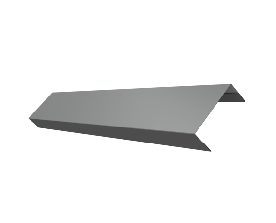 Ламель обратная 50 забора жалюзи Texas 0,5 Satin с пленкой RAL 9006 бело-алюминиевый