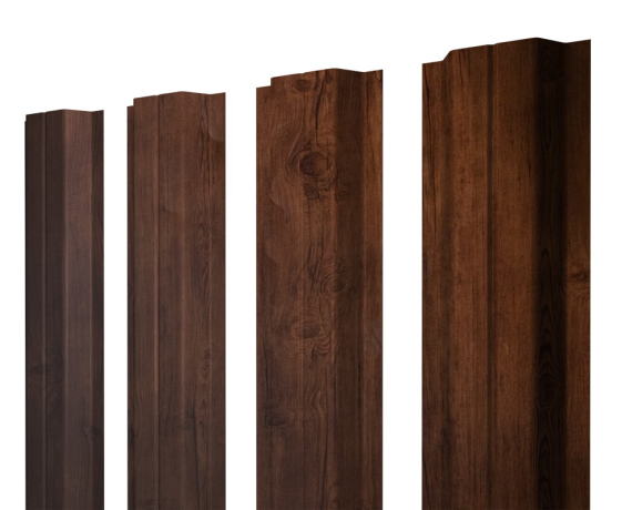 Штакетник П-образный A с прямым резом 0,4 Print Premium Cherry Wood Fresh TwinColor