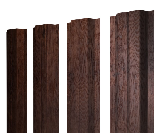 Штакетник П-образный A с прямым резом 0,45 Print-Double Premium Cherry Wood Fresh
