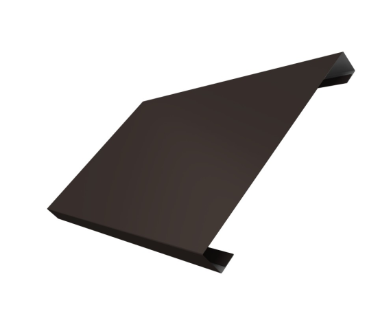 Ламель лицевая 200 забора жалюзи Texas 0,5 Satin с пленкой RR 32 темно-коричневый