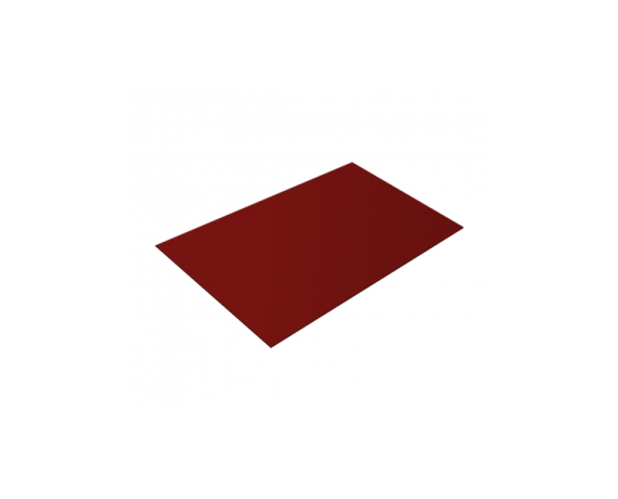 Гладкий лист (1,25*2) Ral 3011 (Коричнево-красный) 0,45 мм