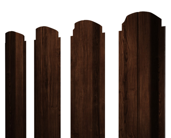 Штакетник П-образный А фигурный 0,45 Print Elite Cherry Wood TwinColor