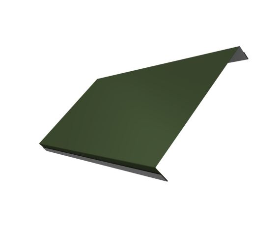 Ламель обратная 200 забора жалюзи Texas 0,5 Satin Matt TX RAL 6020 хромовая зелень