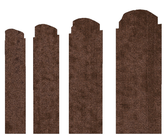 Штакетник П-образный А фигурный 0,45 Print Premium Cherry Wood Fresh TwinColor