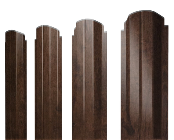 Штакетник П-образный А фигурный 0,45 Print-Double Elite Antique Wood