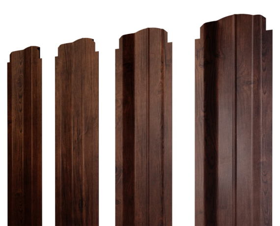 Штакетник П-образный В фигурный 0,45 Print Premium Cherry Wood Fresh TwinColor