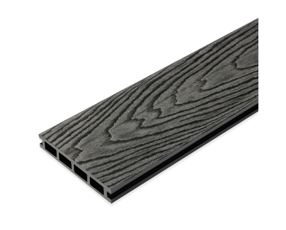 Террасная доска ArtDeco 3D 25x150x3000мм (Графит) S- 0.45 м2