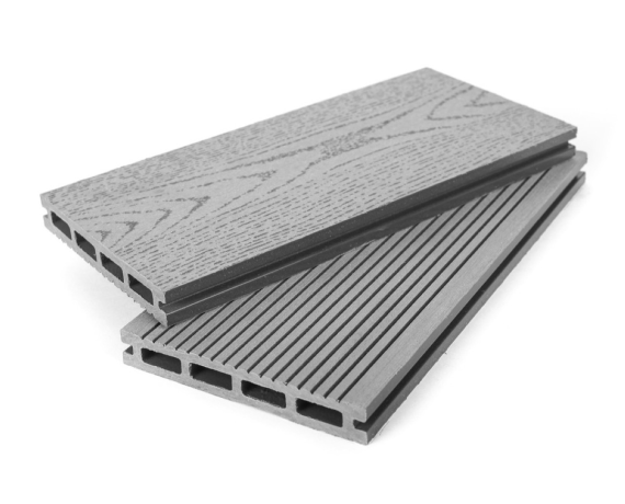 Террасная доска Grand Line 140 мм вельвет/тиснение под дерево Зеленый 3м ДПК