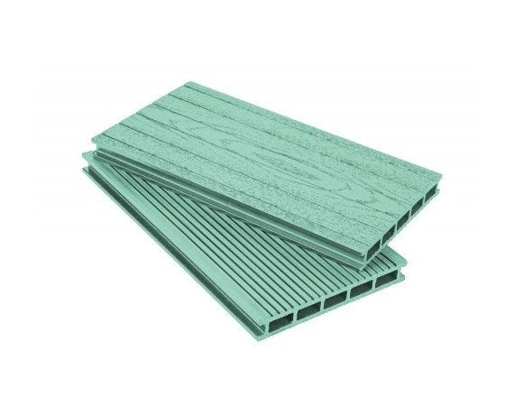 Террасная доска Grand Line 160 мм вельвет/тиснение под дерево Зеленый 3м ДПК