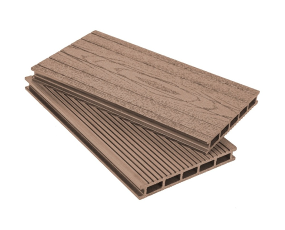 Террасная доска Grand Line 160 мм вельвет/тиснение под дерево Какао 3м ДПК