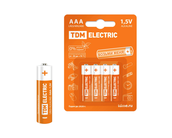 Батарейка LR03 AAA  Alkaline 1.5 v BP-4