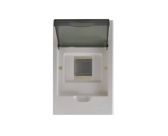LUXRAY  бокс с прозрачной крышкой ЩРН-П-4 наруж. уст. IP40