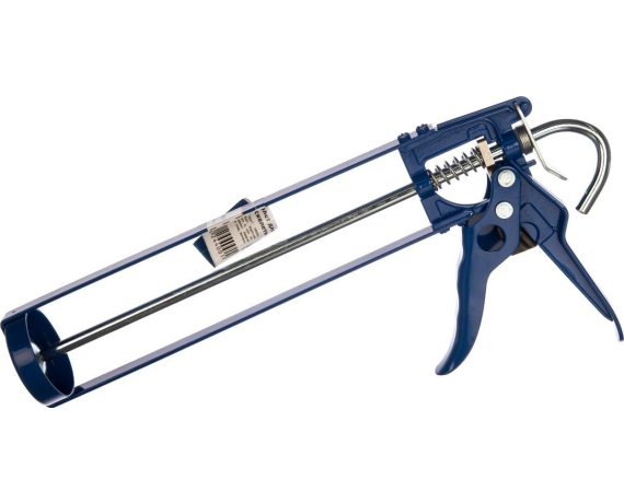 Пистолет для герметика КОБАЛЬТ скелетный, усиленный, резак, противокапельная система