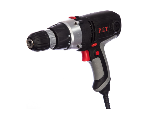 Дрель-шуруповерт сетевая P.I.T. РВМ 10-С2 МАСТЕР 400Вт, 1050об/мин