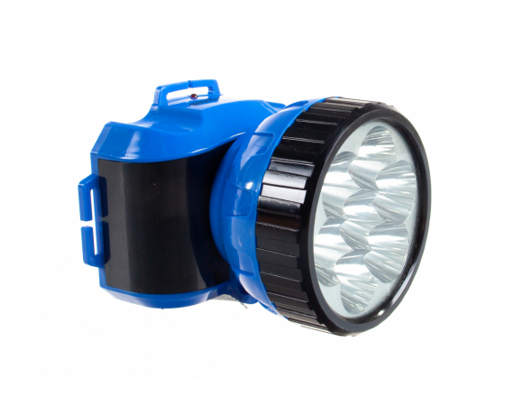 Фонарь налобный светод.акк.,4V,7LED,2 реж.,синий,Smartbuy